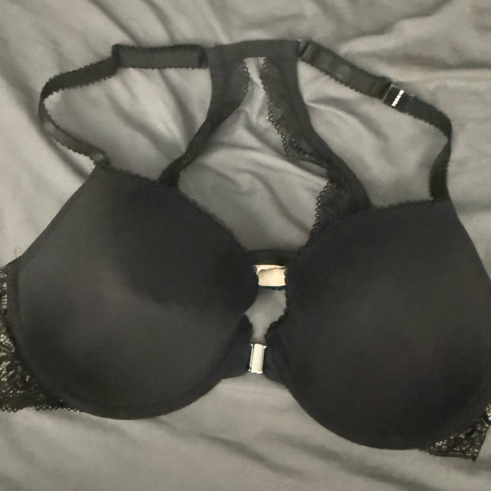 Torrid Black racer back Lace Trim Women's Bra 40c